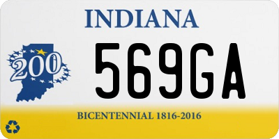 IN license plate 569GA