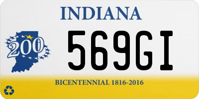 IN license plate 569GI