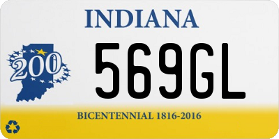 IN license plate 569GL