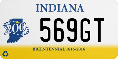 IN license plate 569GT