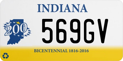 IN license plate 569GV