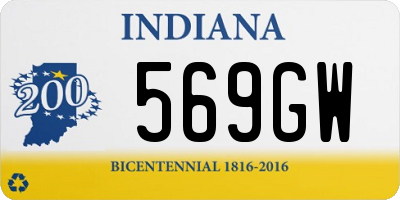 IN license plate 569GW