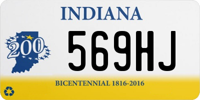 IN license plate 569HJ