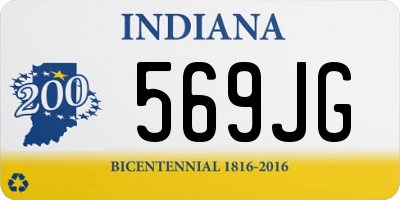 IN license plate 569JG