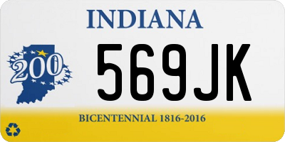 IN license plate 569JK