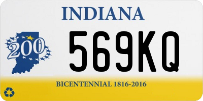 IN license plate 569KQ