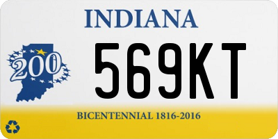 IN license plate 569KT