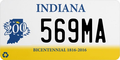 IN license plate 569MA