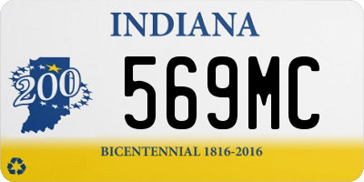 IN license plate 569MC