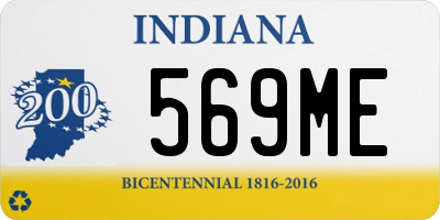 IN license plate 569ME