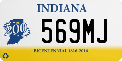 IN license plate 569MJ
