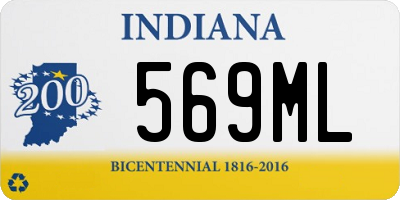 IN license plate 569ML