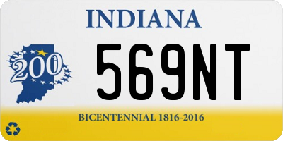 IN license plate 569NT