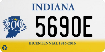 IN license plate 569OE