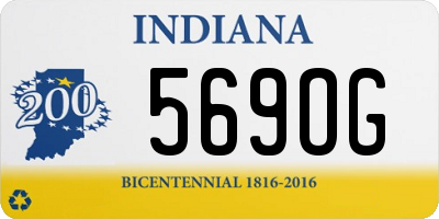 IN license plate 569OG