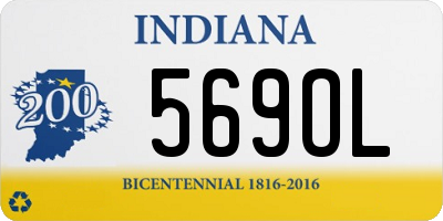 IN license plate 569OL