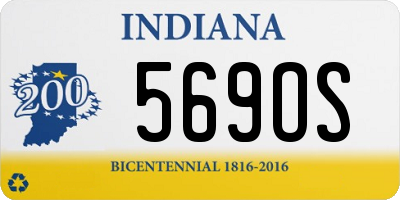 IN license plate 569OS