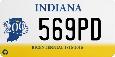 IN license plate 569PD