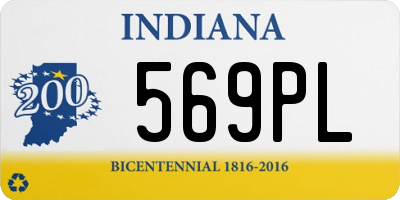 IN license plate 569PL