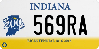 IN license plate 569RA