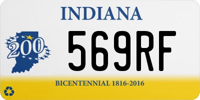 IN license plate 569RF