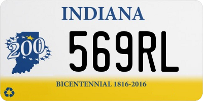 IN license plate 569RL