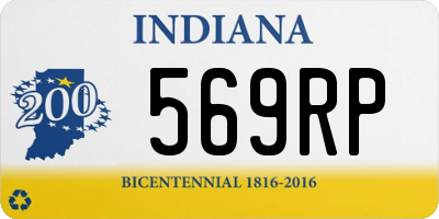 IN license plate 569RP