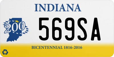 IN license plate 569SA