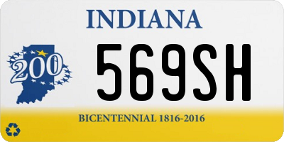 IN license plate 569SH