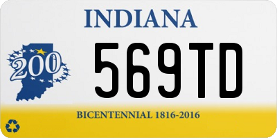 IN license plate 569TD