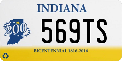 IN license plate 569TS