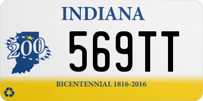 IN license plate 569TT