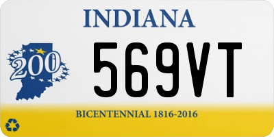 IN license plate 569VT