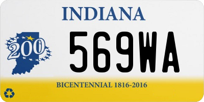 IN license plate 569WA