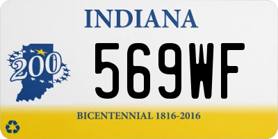 IN license plate 569WF