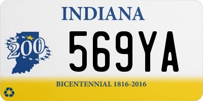 IN license plate 569YA