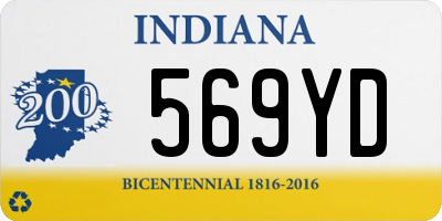 IN license plate 569YD