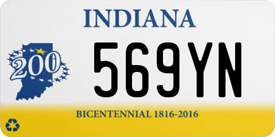 IN license plate 569YN