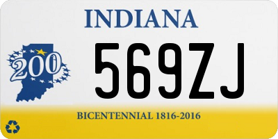 IN license plate 569ZJ