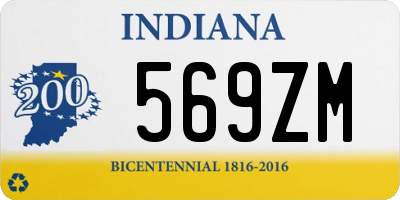 IN license plate 569ZM