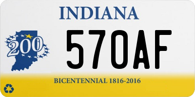 IN license plate 570AF