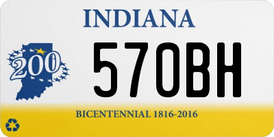 IN license plate 570BH