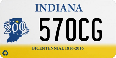 IN license plate 570CG