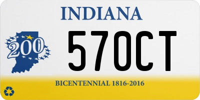 IN license plate 570CT