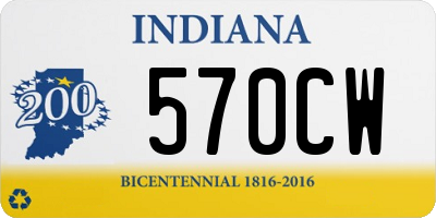 IN license plate 570CW