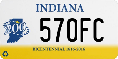 IN license plate 570FC