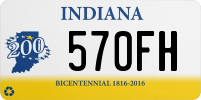 IN license plate 570FH