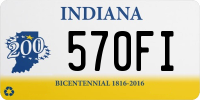 IN license plate 570FI