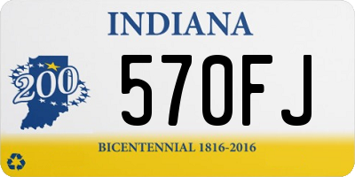 IN license plate 570FJ