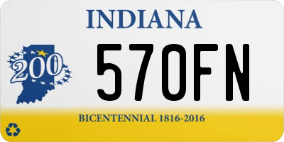 IN license plate 570FN